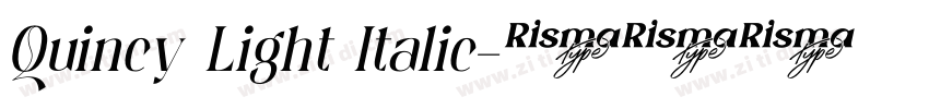 Quincy Light Italic字体转换